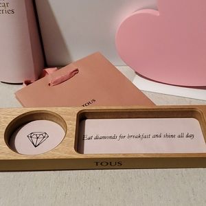 TOUS Jewelry Wood Tray. NEW